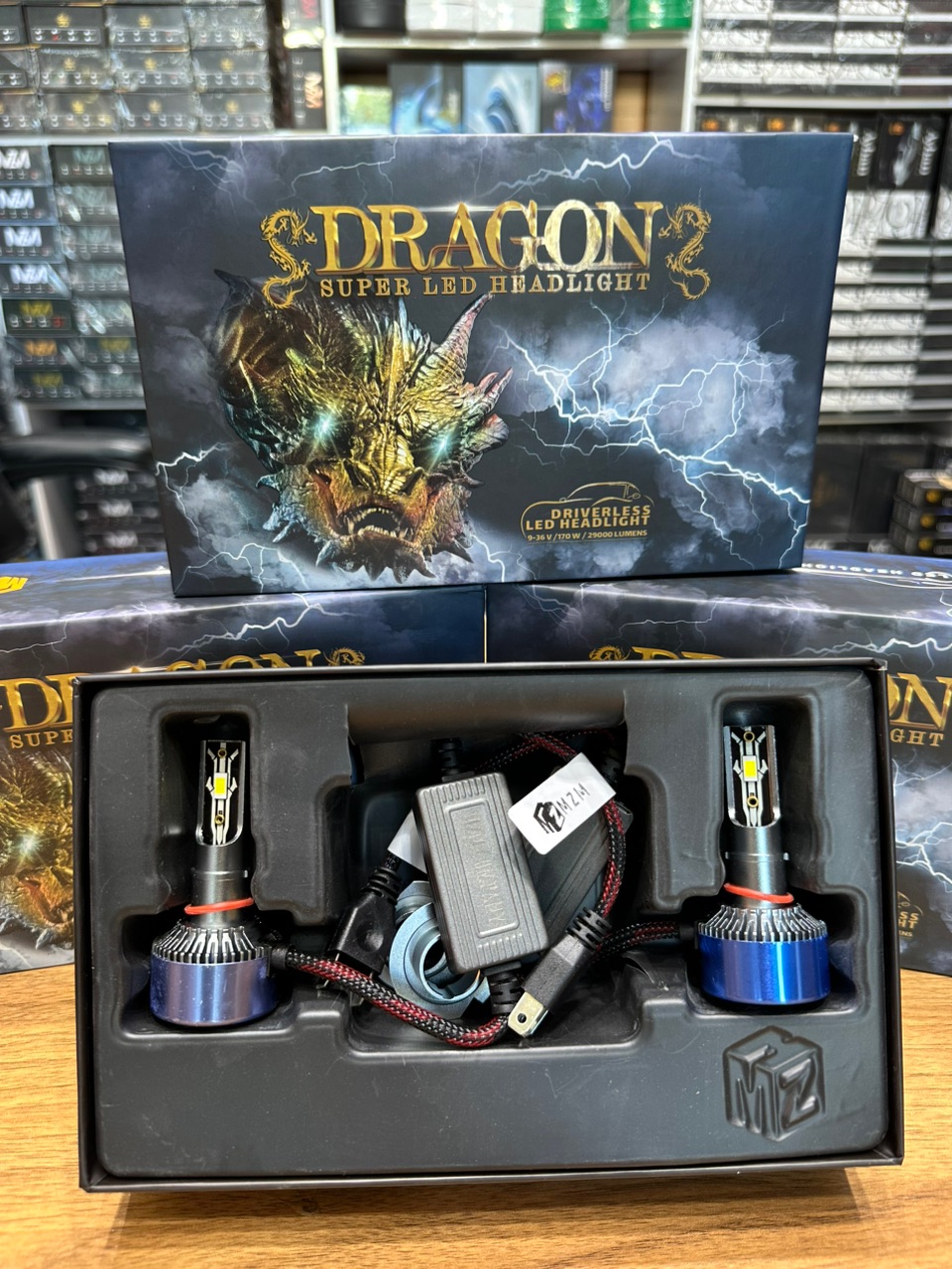 هدلایت مدل DRAGON برند MZM پایه H7 - تصویر 4