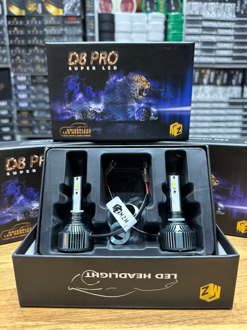 هدلایت مدل D8 PRO برند MZM پایه H7 - تصویر 3